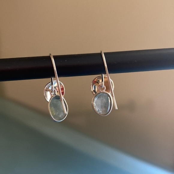 New 925 STERLING SILVER and Authentic Teardrop Earrings Handmade Jewelry - Picture 3 of 5